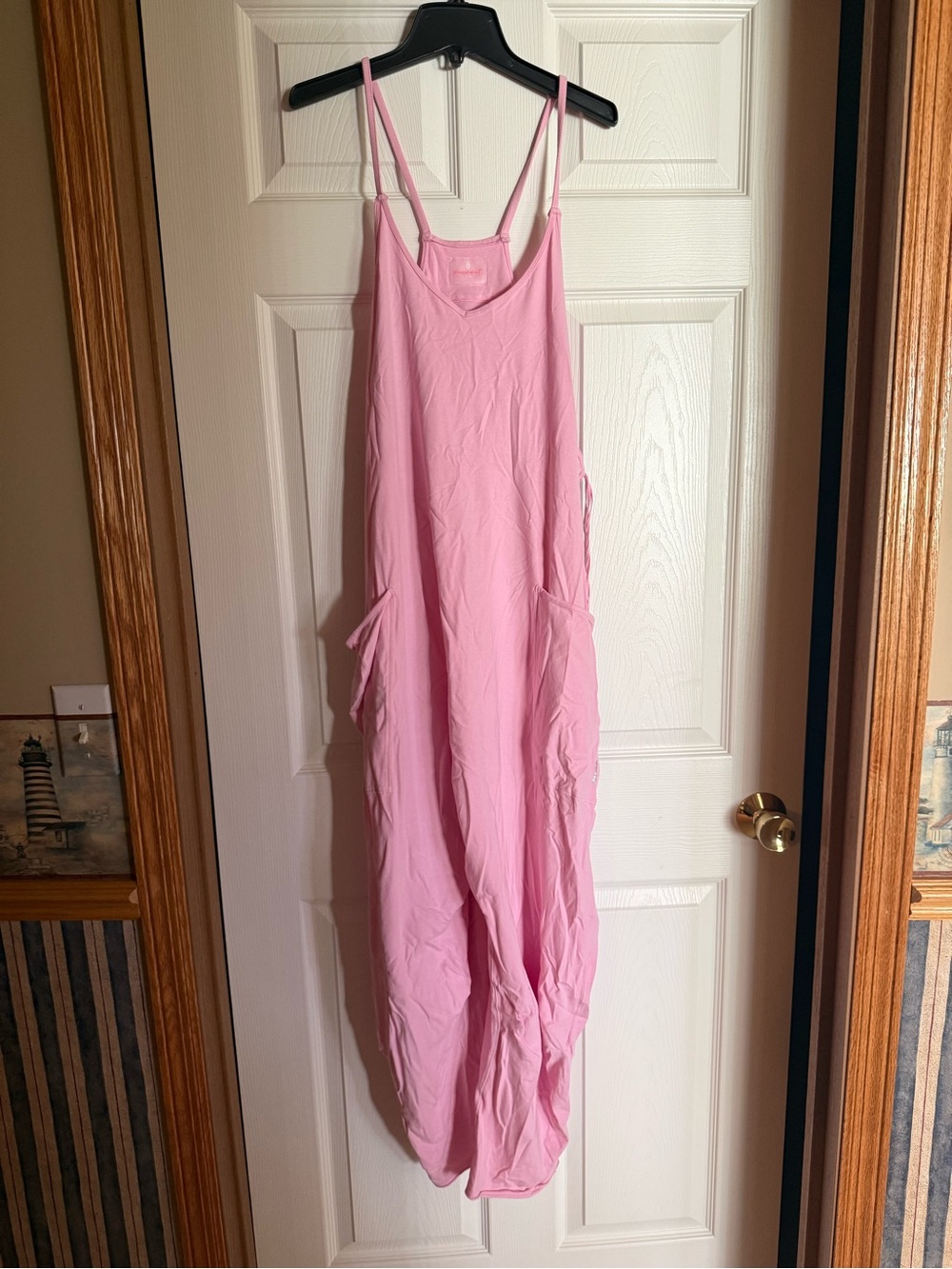 Free People Pink Spaghetti Strap Onesie